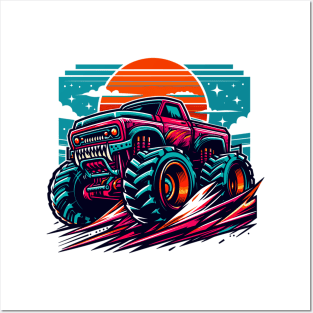 Monster truck Posters and Art